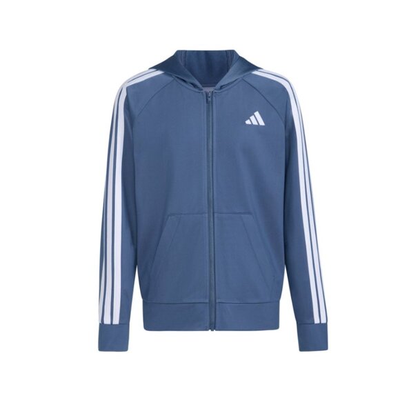 NWT adidas Youth Blue Tricot Jacket Size Small - Picture 3 of 7